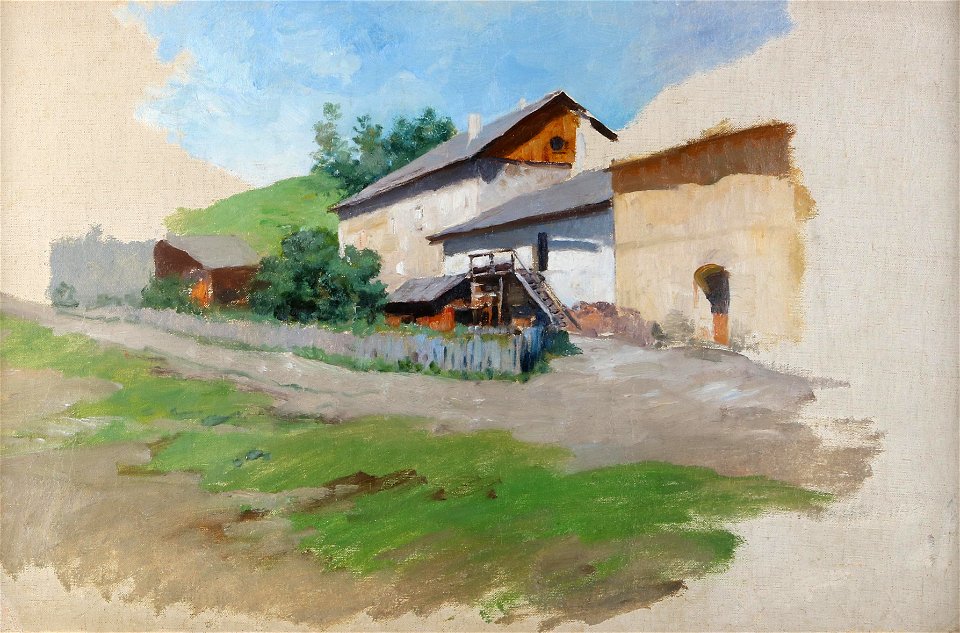Julius von Blaas Bauerngehöft