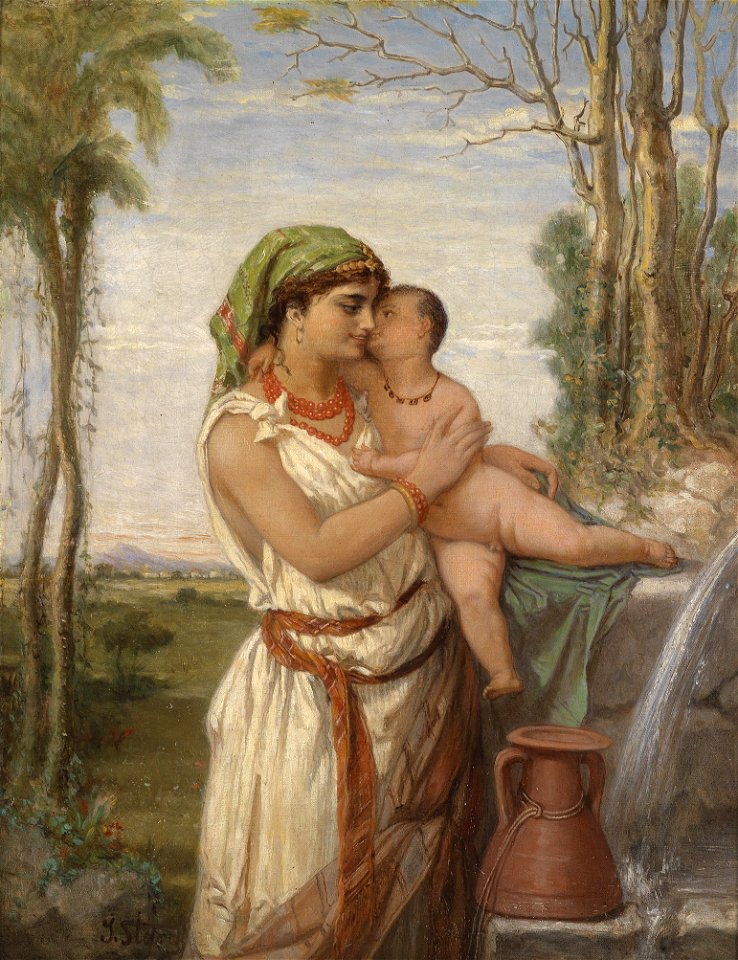 Julius Josephus G Starck Femme algerienne et enfant