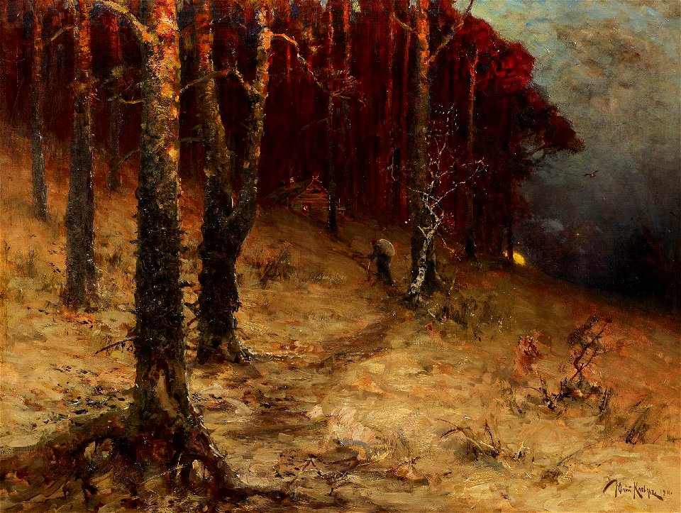 Julius von Klever Reisigsammler 1911
