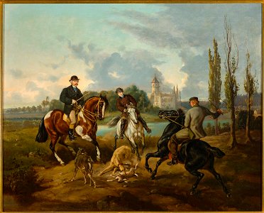Juliusz Kossak - Hunting scene in Radziejowice - MP 1027 - National Museum in Warsaw