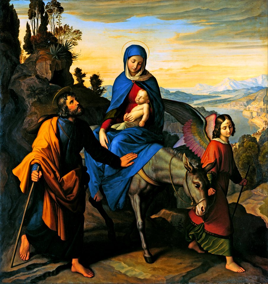 Julius Schnorr von Carolsfeld - Flight into Egypt - Google Art Project