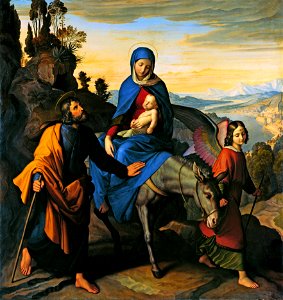 Julius Schnorr von Carolsfeld - Flight into Egypt - Google Art Project