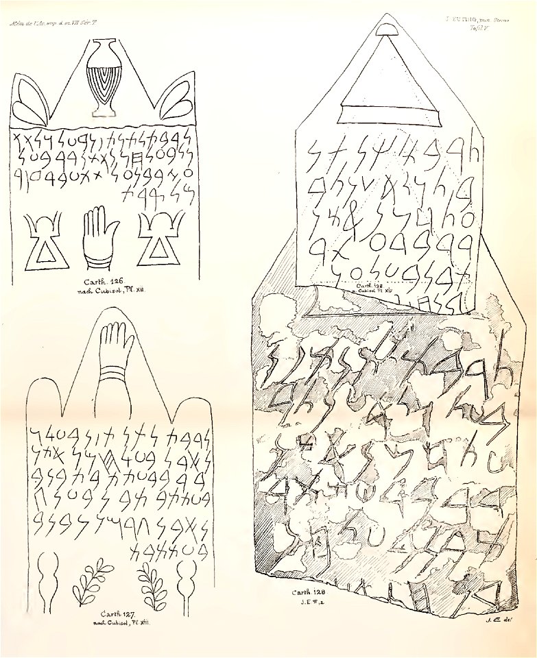 Julius Euting's Punische Steine Table V
