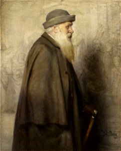 Julius Paulsen - Portrait of the Danish Artist Lorens Frölich - A I 655 - Finnish National Gallery