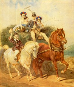 Juliusz Kossak Powrót z sianokosów 1854