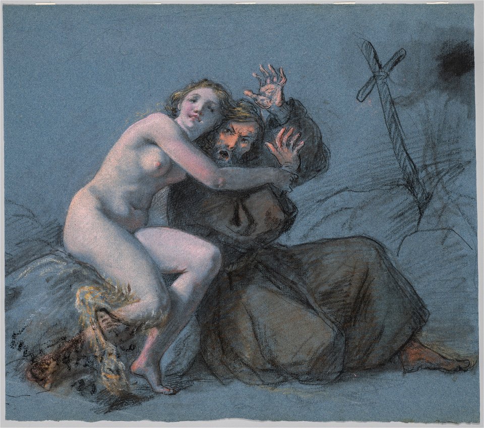 Julien Léopold Boilly (French, 1796-1874) - The Temptation of St. Anthony - 2018.42 - Cleveland Museum of Art