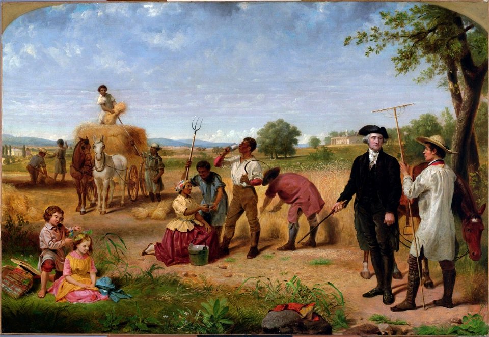 Junius Brutus Stearns - George Washington as Farmer at Mount Vernon