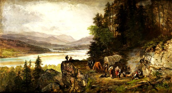 Julius Köckert Rast im Hochgebirge