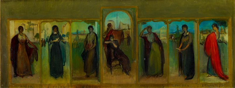 Julio Romero de Torres Sketch of the Poem of Córdoba 1913