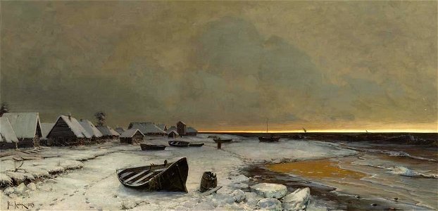Julus von Klever-Winterlandschaft-1883