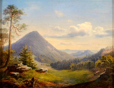 Julius Theodor Gruss Gebirgslandschaft
