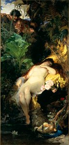 Julius Kronberg - Nymph and Fauns - Google Art Project