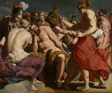 Jupiter Rebuked by Venus c 1612-13 Abraham Janssens