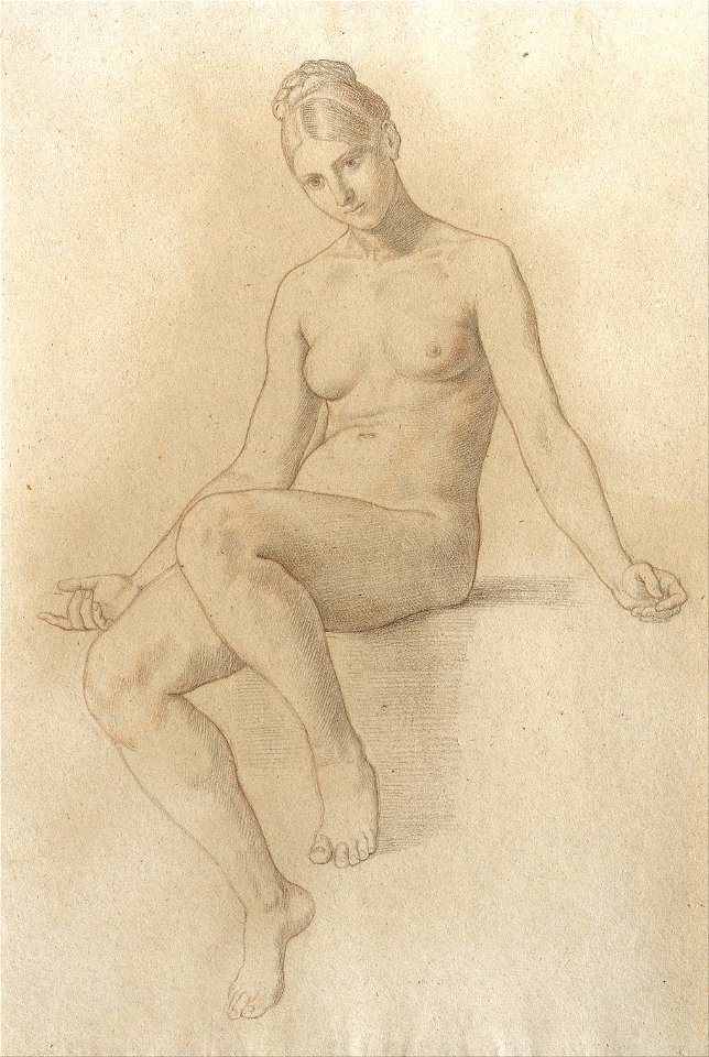 Julius Schnorr von Carolsfeld - Female Nude - Google Art Project