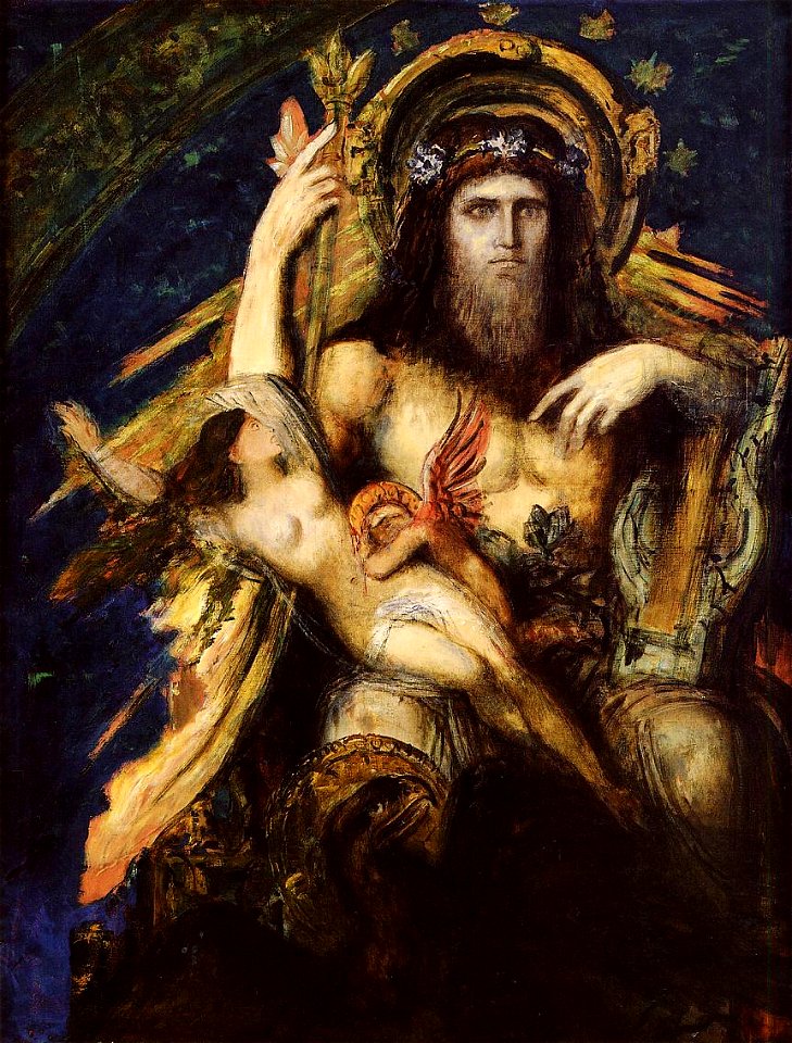 Jupiter and Semele by Gustave Moreau (1889-1895)