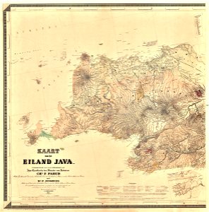 Junghuhn Kaart van het eiland Java - geologische Ausgabe Bl. 1