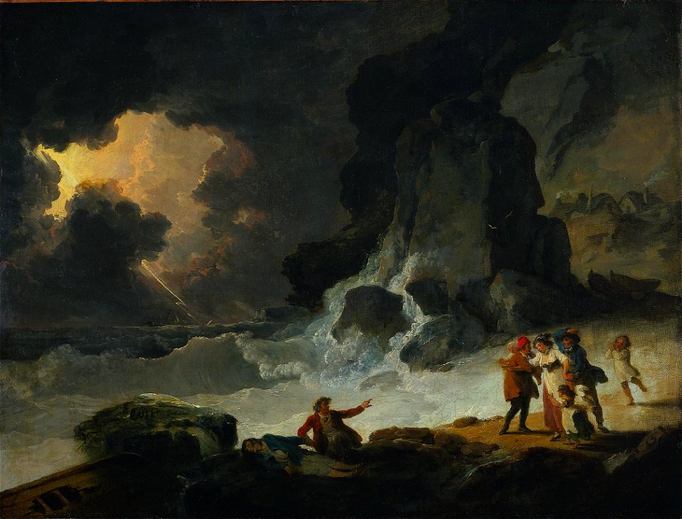 Julius Ibbetson - A Storm on the Isle of Wight (1780s)