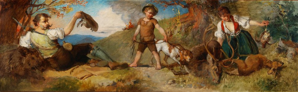 Julius von Blaas Allegorie auf die Jagd