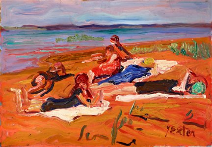 Julius Exter - Sonnenbad - G 11151 - Lenbachhaus