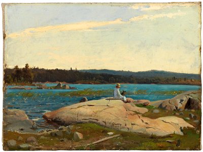 Julius Kronberg - By the Water. Study - NM 7391 - Nationalmuseum