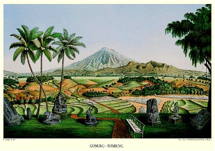 Junghuhn Gunung Sumbing in Zentral-Java