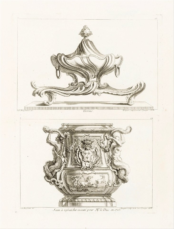 Juste-Aurèle Meissonnier - Terrine, pl. 57 in Oeuvre de Juste-Aurele Meissonnier - Google Art Project