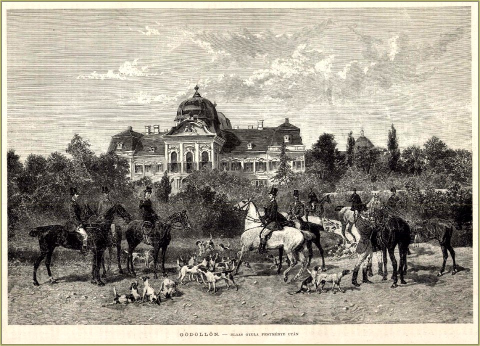 Julius von Blaas, Gödöllőn, Vasárnapi Ujság, 1882. október 8