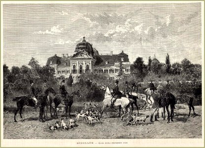 Julius von Blaas, Gödöllőn, Vasárnapi Ujság, 1882. október 8