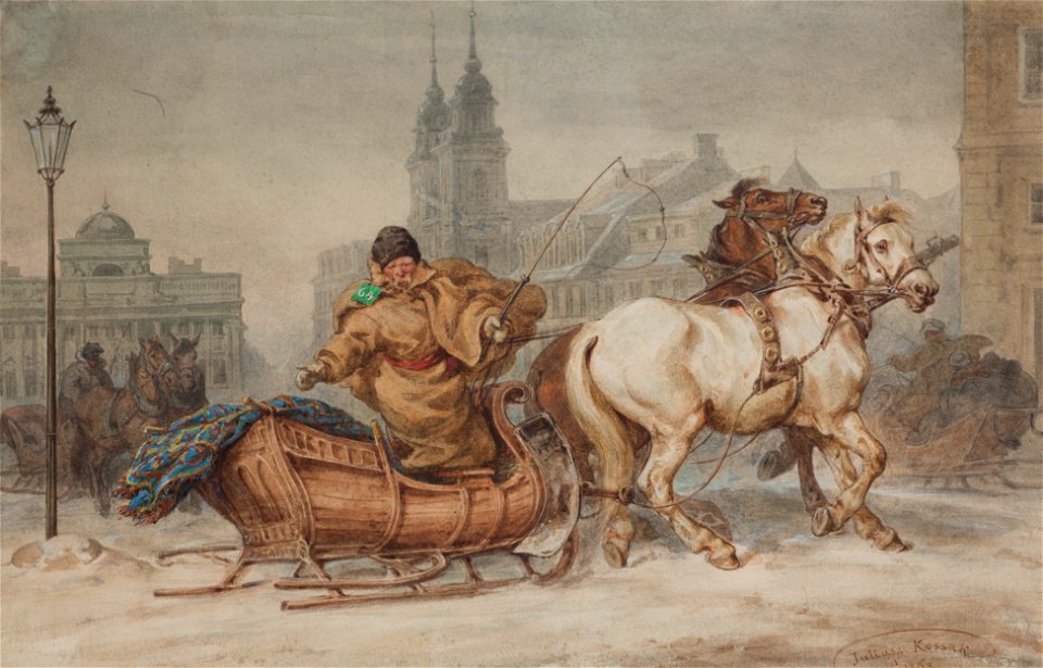 Juliusz Kossak - Warsaw coachman - MNK III-r.a-14575 - National Museum Kraków