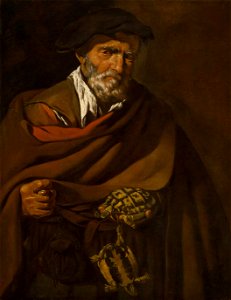 Jusepe de Ribera or Master of the Gamblers (attr.) - Man with a tortoise