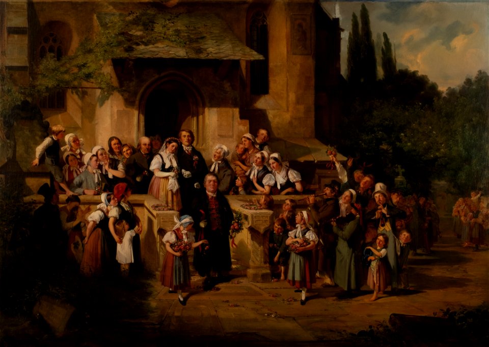 Julius Scholtz Hochzeit auf dem Lande 1851