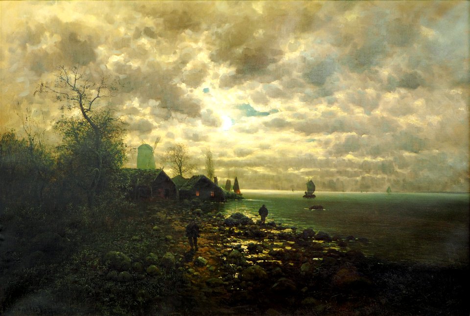Jungbluth Küstenlandschaft im Mondschein@Albert König Museum20160904