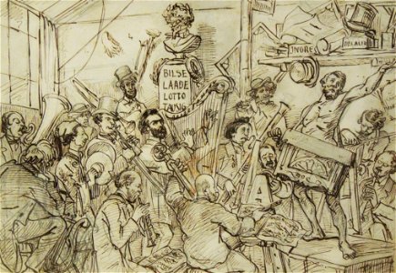 Juliusz Kossak - Orkiestra artystów