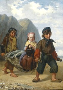 Julius Wagner Fischerkinder am Heimweg