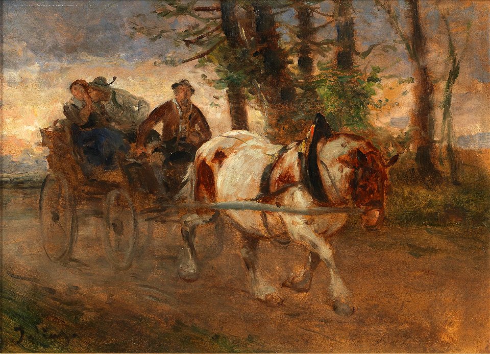 Julius von Blaas Auf der Heimfahrt