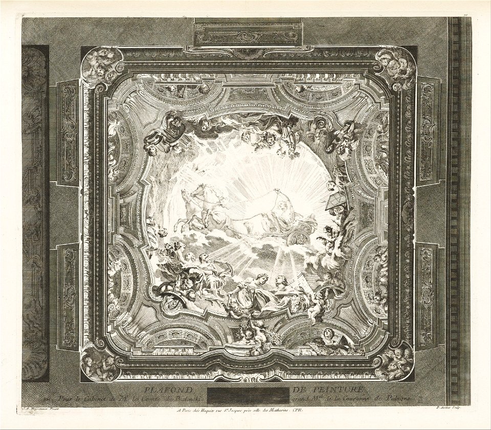 Juste-Aurèle Meissonnier - PLAFOND DE PEINTURE; Plafond du même cabinet, 4th Plate - Google Art Project