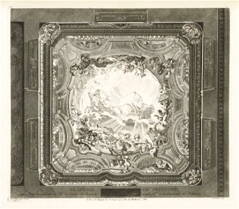 Juste-Aurèle Meissonnier - PLAFOND DE PEINTURE; Plafond du même cabinet, 4th Plate - Google Art Project