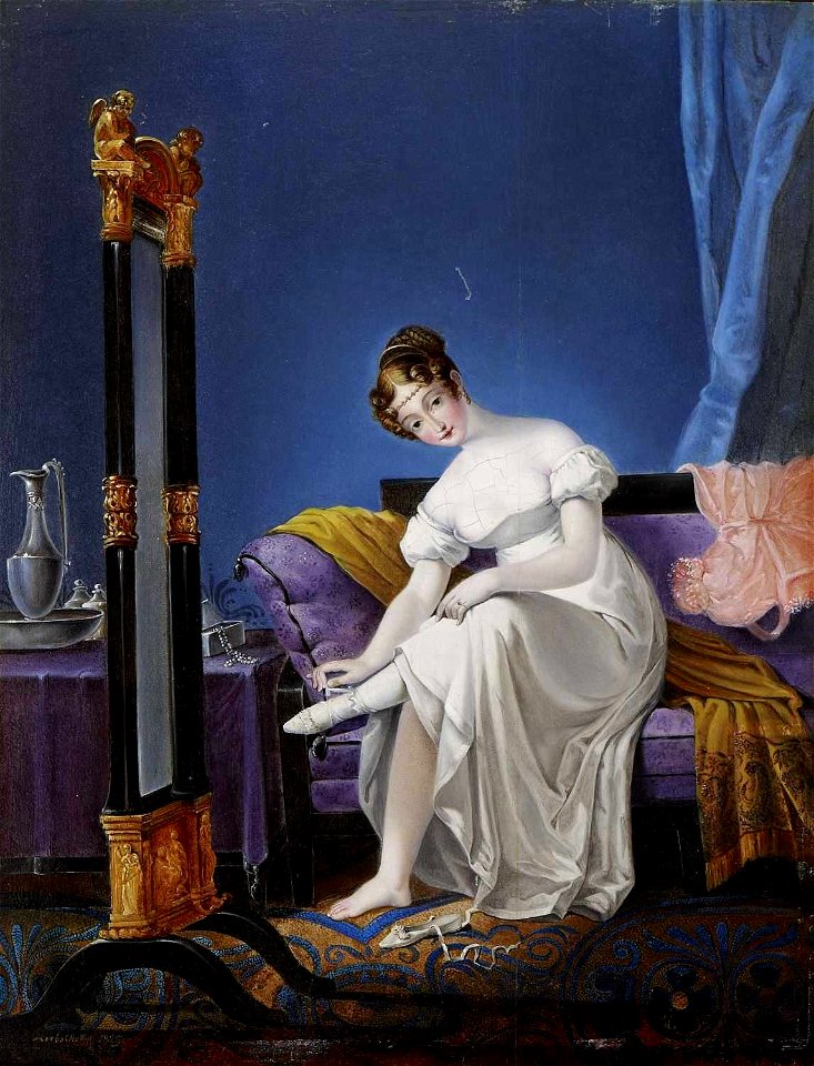 Junge Dame im Boudoir