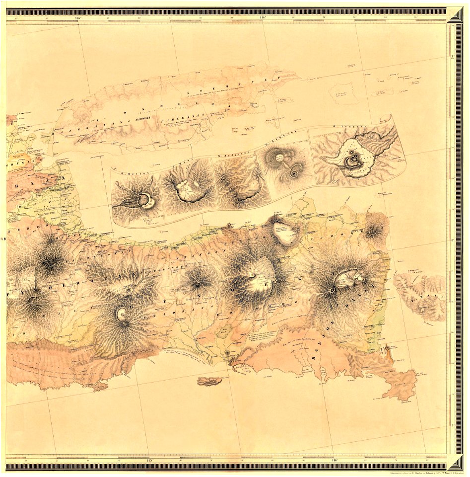 Junghuhn Kaart van het eiland Java - geologische Ausgabe Bl. 4