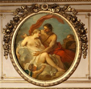 Jupiter and Callisto (Charles-Joseph Natoire) - Nationalmuseum - 17861. Free illustration for personal and commercial use.