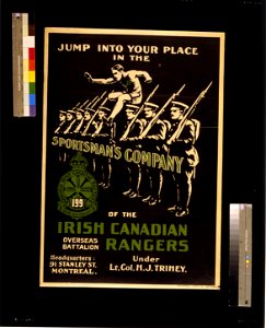 Jump into your place in the Sportsman's Company of the Irish Canadian Rangers LCCN2004666239