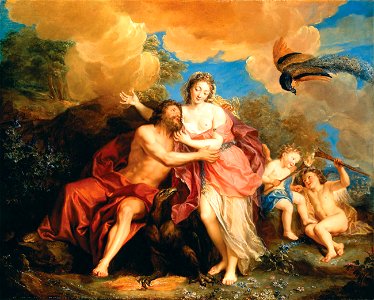 Jupiter and Juno - Frans Christoph Janneck. Free illustration for personal and commercial use.
