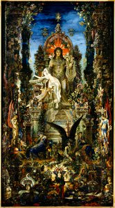 Jupiter and Semele by Gustave Moreau. Free illustration for personal and commercial use.