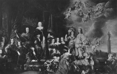 Juriaen Ovens - Fredrik III, 1597-1659, hertig av Holstein-Gottorp med familj - NMGrh 452 - Nationalmuseum
