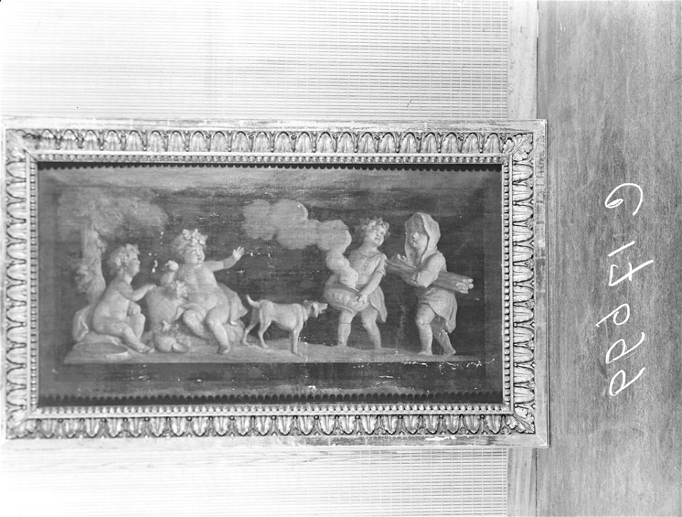 Jurriaan Andriessen - Allegorie op herfst en winter behorende bij de zaal uit de Keizersgracht 313 - KA 17276 - Amsterdam Museum