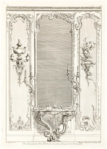 Juste-Aurèle Meissonnier - Developement d'un Trumeau de glace fait pour le Portugal; Projet de trumeau avec variante pour le Po... - Google Art Project