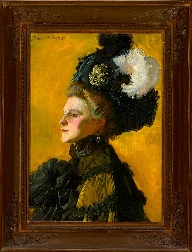 Józef Mehoffer - Portret żony artysty, Jadwigi z Janakowskich
