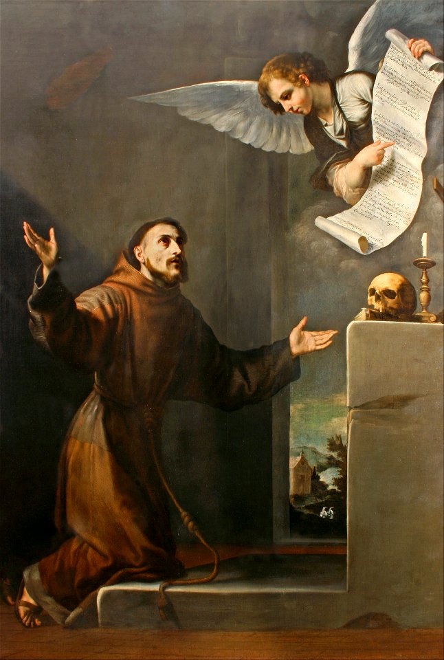 Jusepe de Ribera (and collaborator) - Saint Francis receives the Seven Privileges from the Angel - Google Art Project