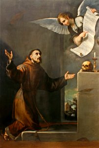 Jusepe de Ribera (and collaborator) - Saint Francis receives the Seven Privileges from the Angel - Google Art Project