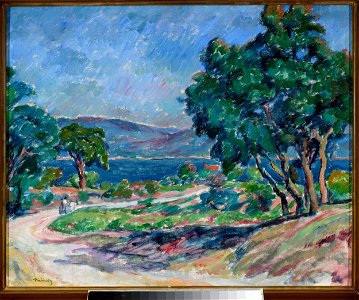 Józef Pankiewicz - Road in Saint-Tropez - MP 2281 MNW - National Museum in Warsaw